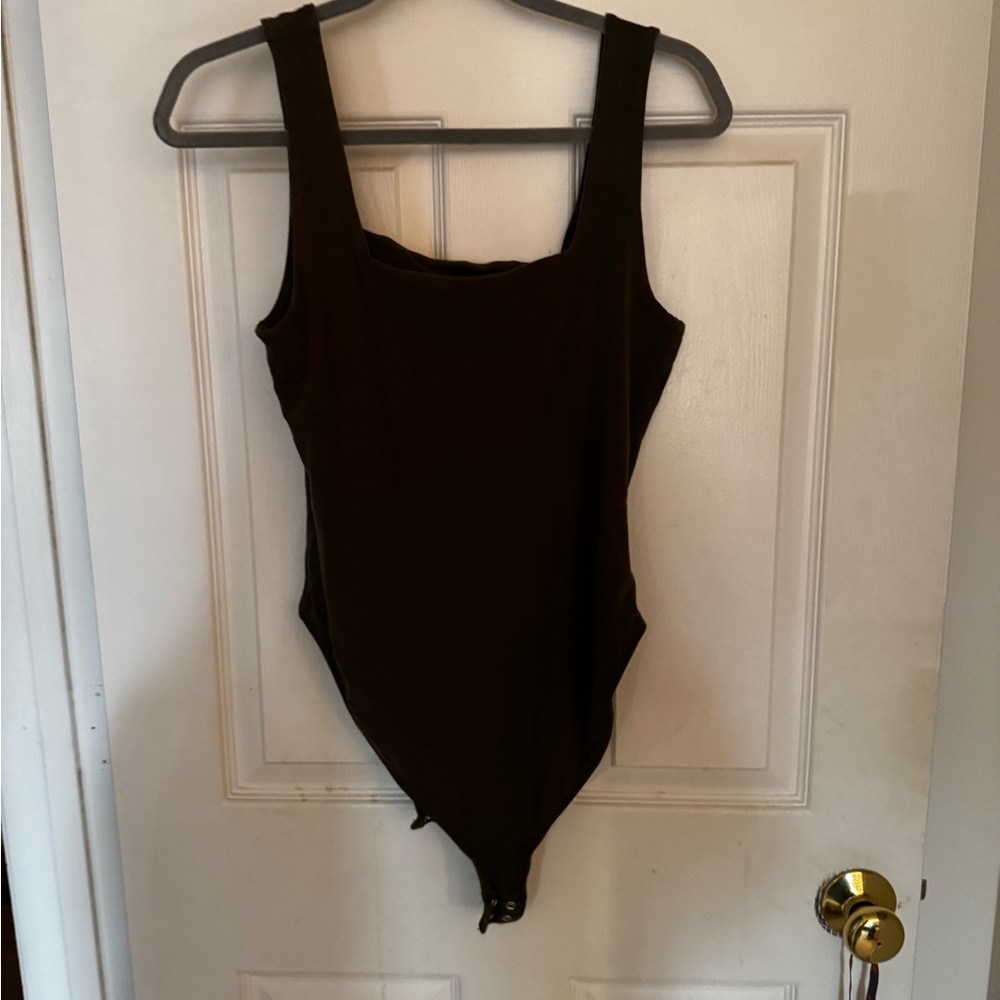 Old Navy Olive Black Bodysuit